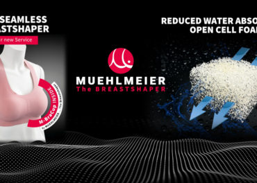 Muehlmeier presenta un nuovo materiale per le coppe M-BraCup per il nuoto e l'abbigliamento attivo