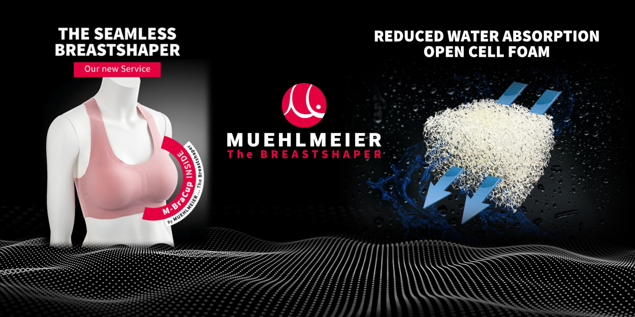 Muehlmeier presenta un nuovo materiale per le coppe M-BraCup per il nuoto e l'abbigliamento attivo