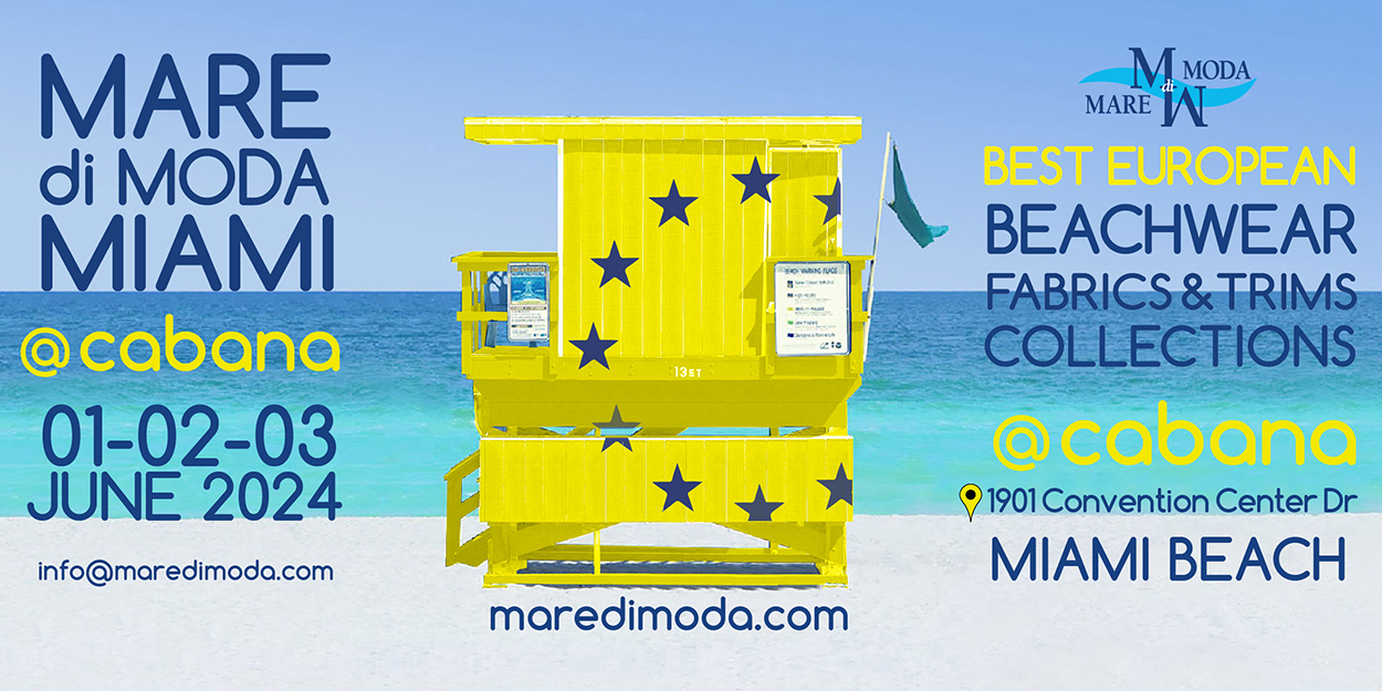MarediModa will showcase the excellence of European textile and accessories for beachwear to Cabana Miami Beach